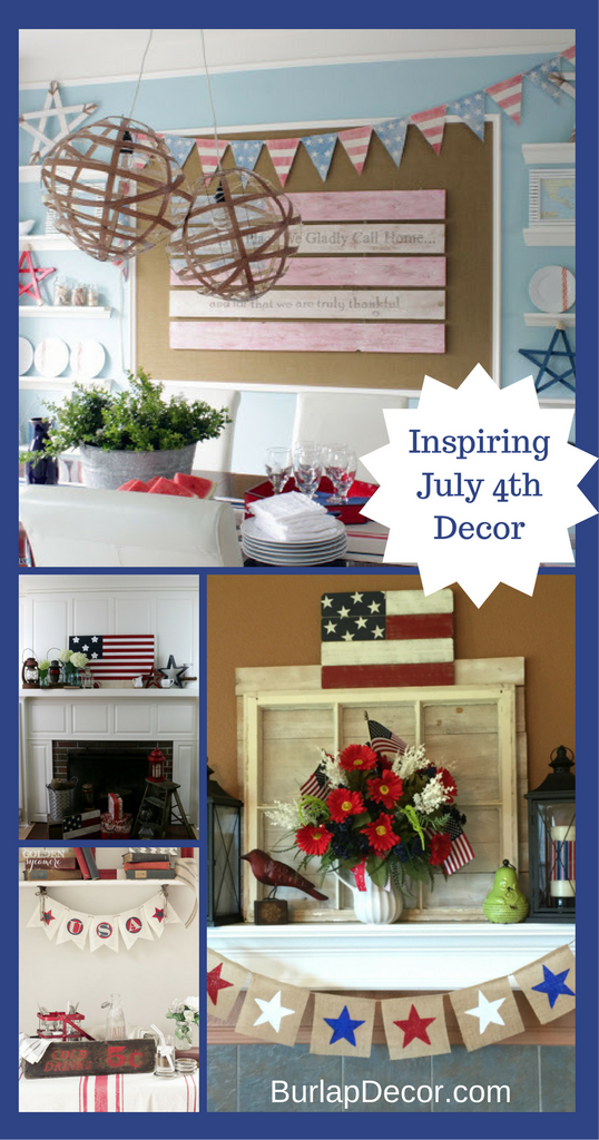 July 4th Mantel Decor Inspiration