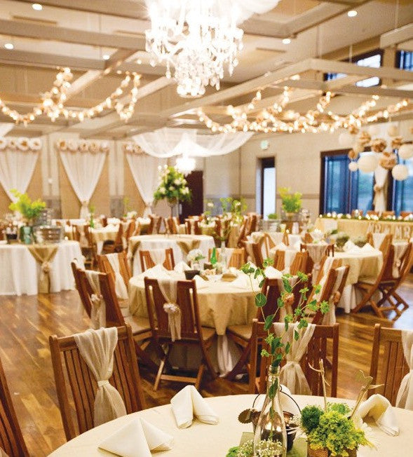 Burlap Wedding Backdrop Ideas