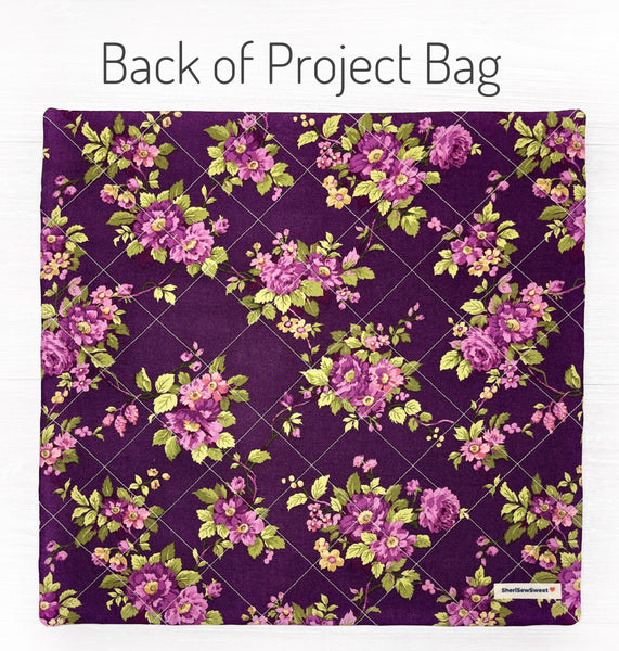 Quilted Cross Stitch Project Bag with Anne of Green Gables Fabric