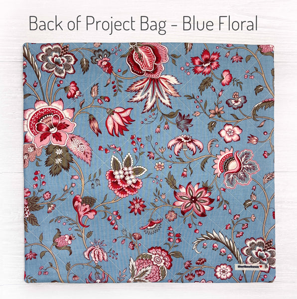 Quilted Cross Stitch Project Bag with Antoinette Fabric by French General