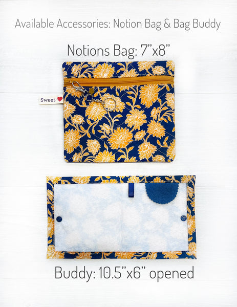 Cheddar at Twilight Patchwork Project Bag for Cross Stitch or Embroidery