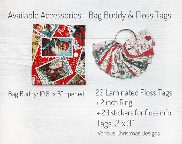 Christmas Cross Stitch Project Bag with Nicholas Fabrics by J Wecker Frisch