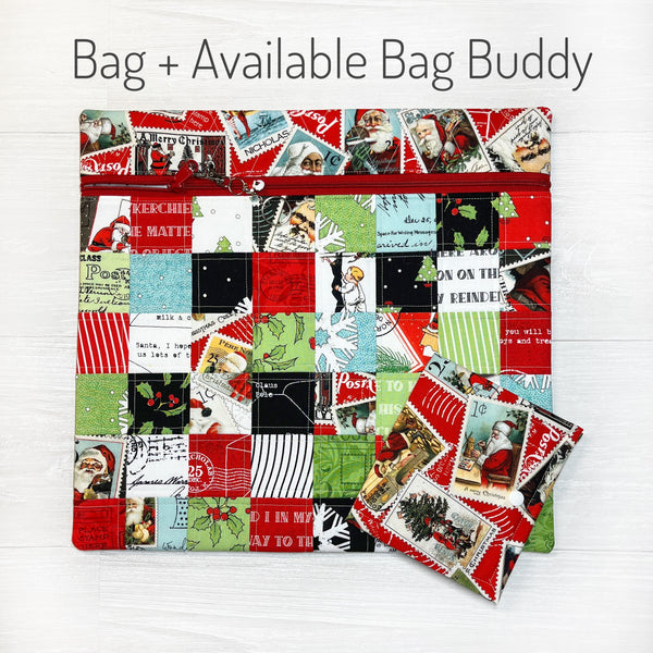 Christmas Cross Stitch Project Bag with Nicholas Fabrics by J Wecker Frisch