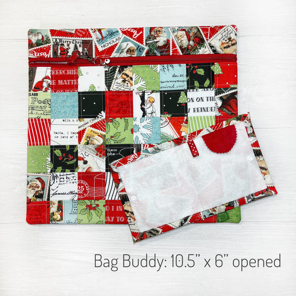 Christmas Cross Stitch Project Bag with Nicholas Fabrics by J Wecker Frisch