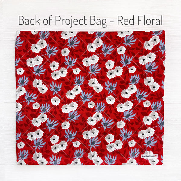 Patriotic Quilted Cross Stitch Project Bag with Old Glory Fabric by Lella Boutique