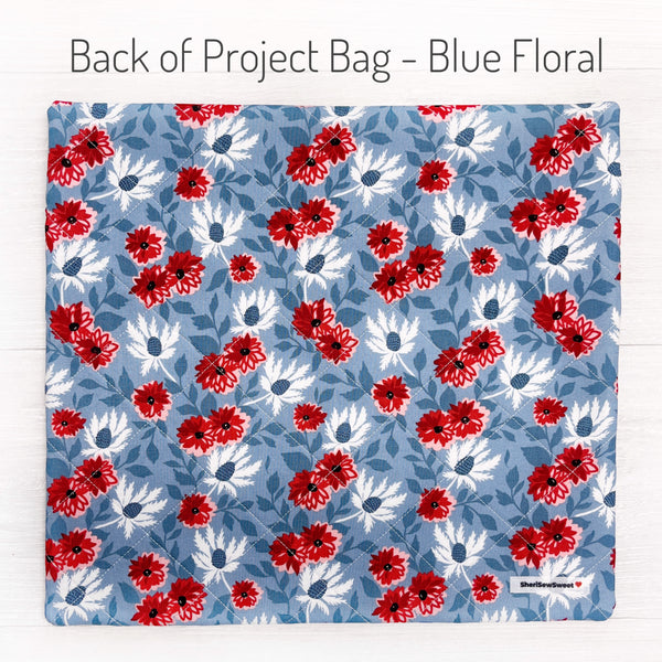 Patriotic Quilted Cross Stitch Project Bag with Old Glory Fabric by Lella Boutique