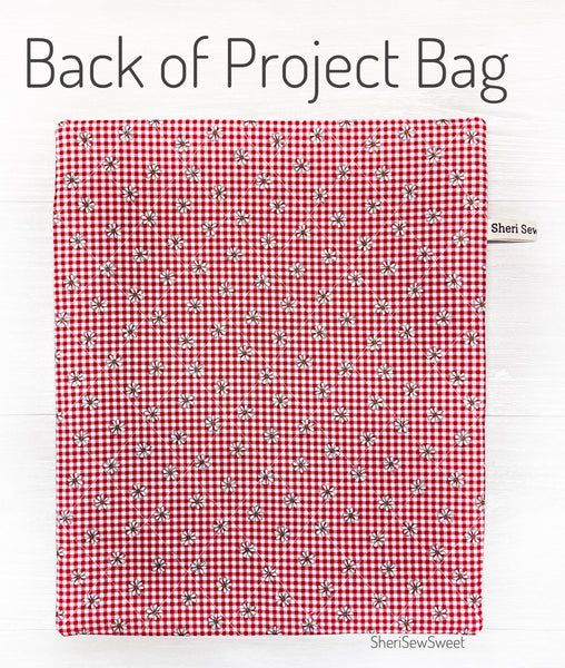 Patchwork Strawberry Cross Stitch Project Bag