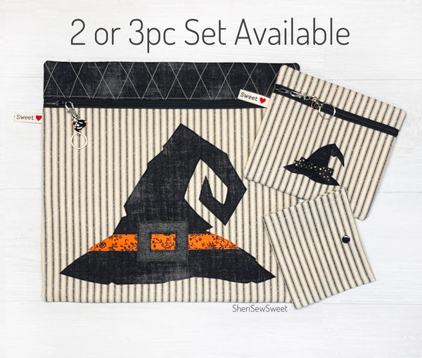 Witch Hat Project Bag for Cross Stitch, Embroidery, Needlework, Handwork or Sewing