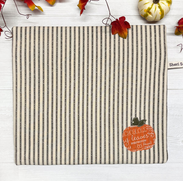 Quilted Patchwork Pumpkin Project Bag