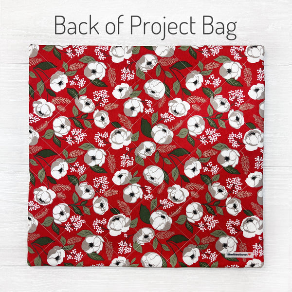 Christmas Cross Stitch Project Bag with Christmas Eve fabrics by Lella Boutique