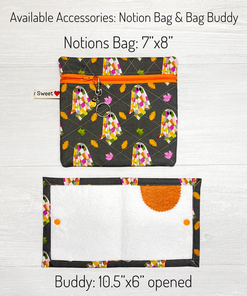 Halloween Ghost Cross Stitch Project Bag