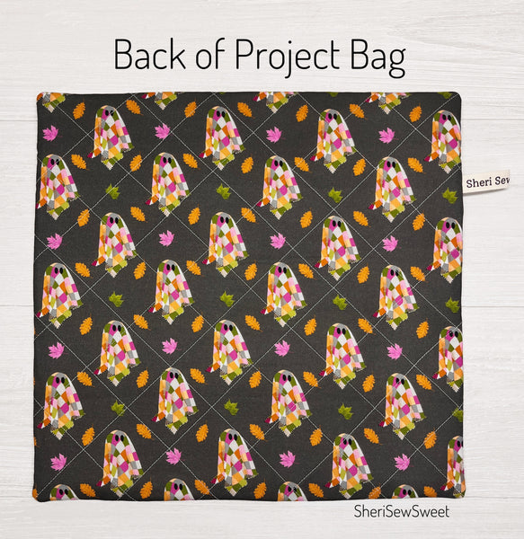 Halloween Ghost Cross Stitch Project Bag