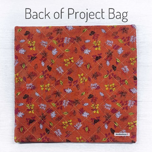 Fall Cross Stitch Project Bag with Maple fabric line by Gabrielle Niel Design-RIley Blake Designs