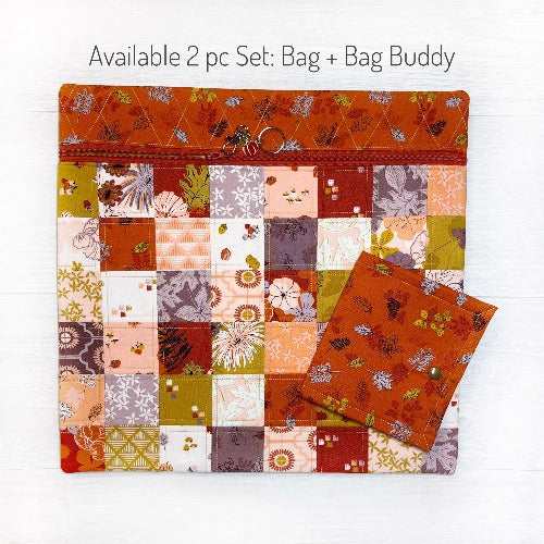 Fall Cross Stitch Project Bag with Maple fabric line by Gabrielle Niel Design-RIley Blake Designs