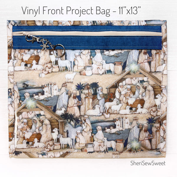 The Nativity Cross Stitch Project Bag