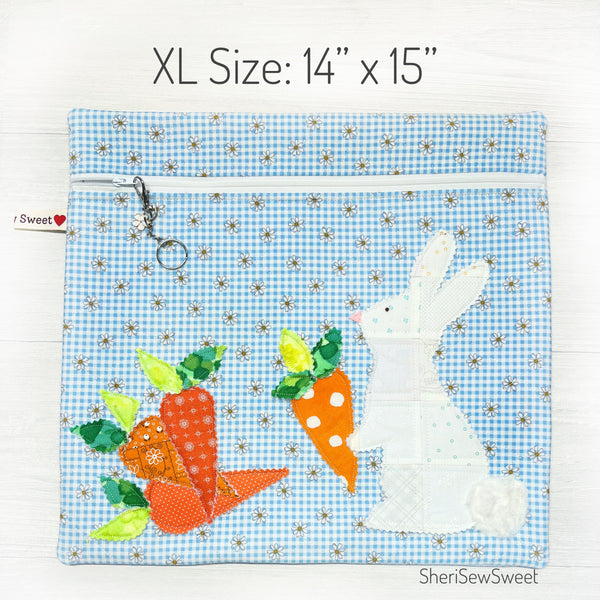 Easter Bunny Cross Stitch Project Bag