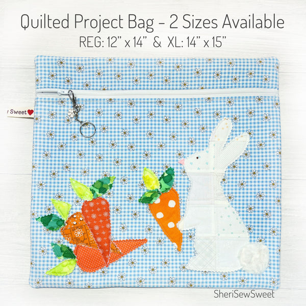 Easter Bunny Cross Stitch Project Bag