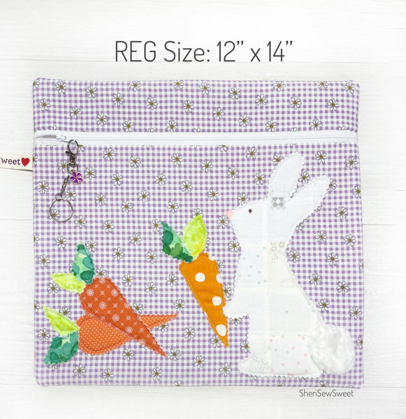 Easter Bunny Cross Stitch Project Bag