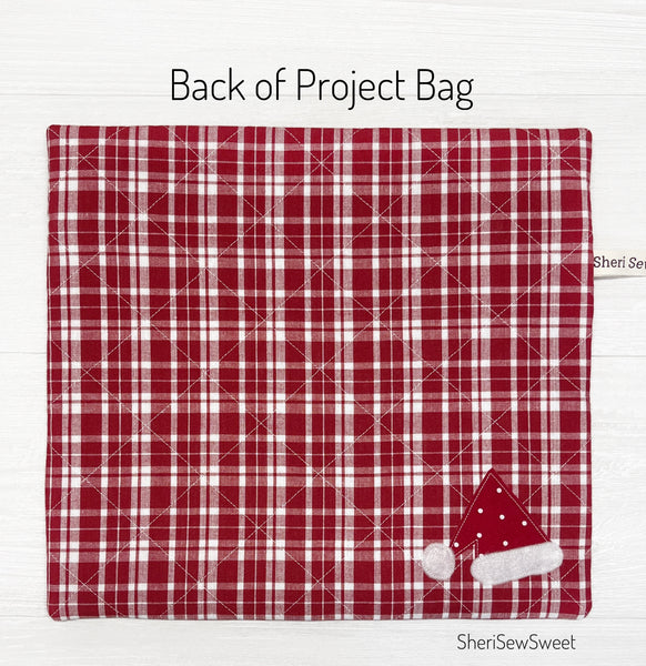 Santa Cross Stitch Project Bag