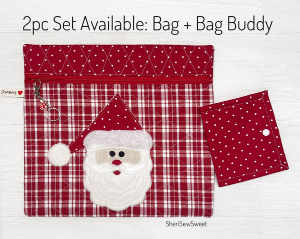 Santa Cross Stitch Project Bag