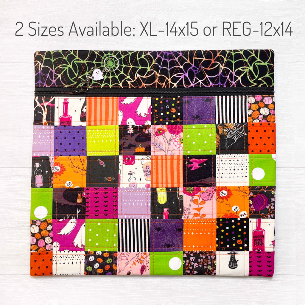 Halloween Patchwork Cross Stitch Project Bag - Main Image