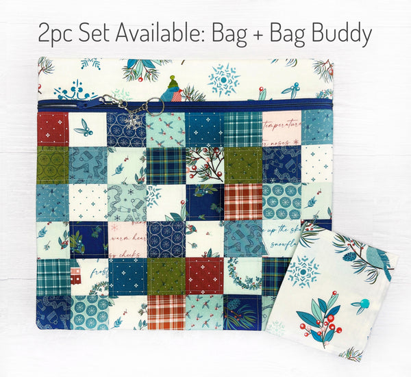 Winter Project Bag featuring Arrival of Winter Fabric Collection