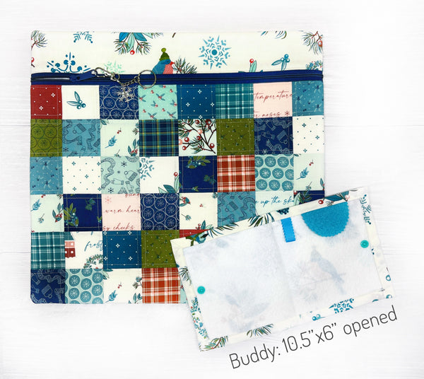 Winter Project Bag featuring Arrival of Winter Fabric Collection