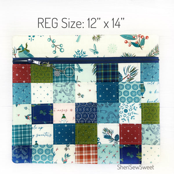 Winter Project Bag featuring Arrival of Winter Fabric Collection