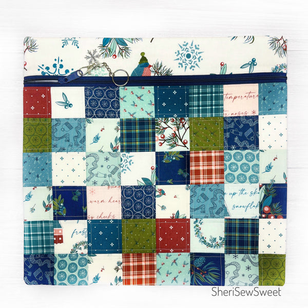 Winter Project Bag featuring Arrival of Winter Fabric Collection
